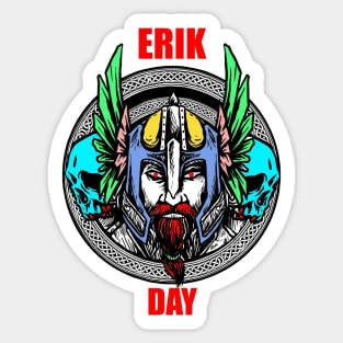 ERIK DAY REDBEARD VIKING Sticker